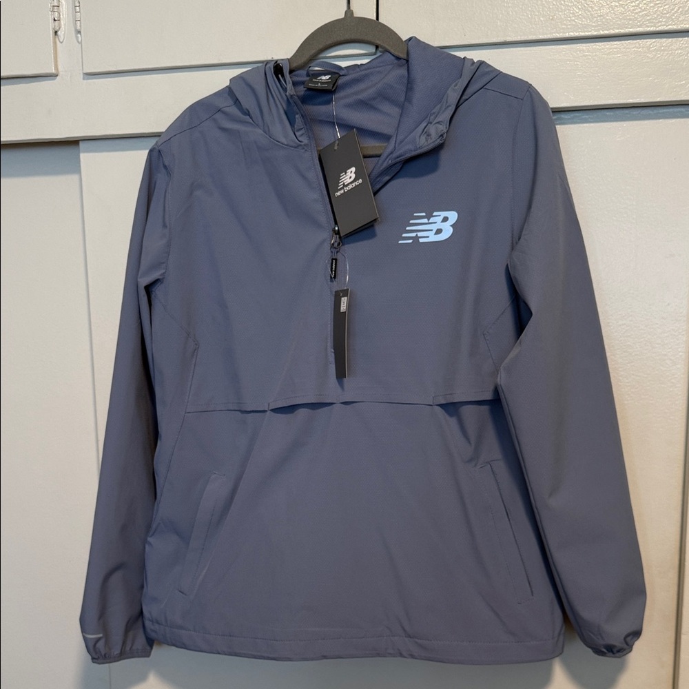 New Balance Sky Blue Hooded Jacket - Picture 4 of 5